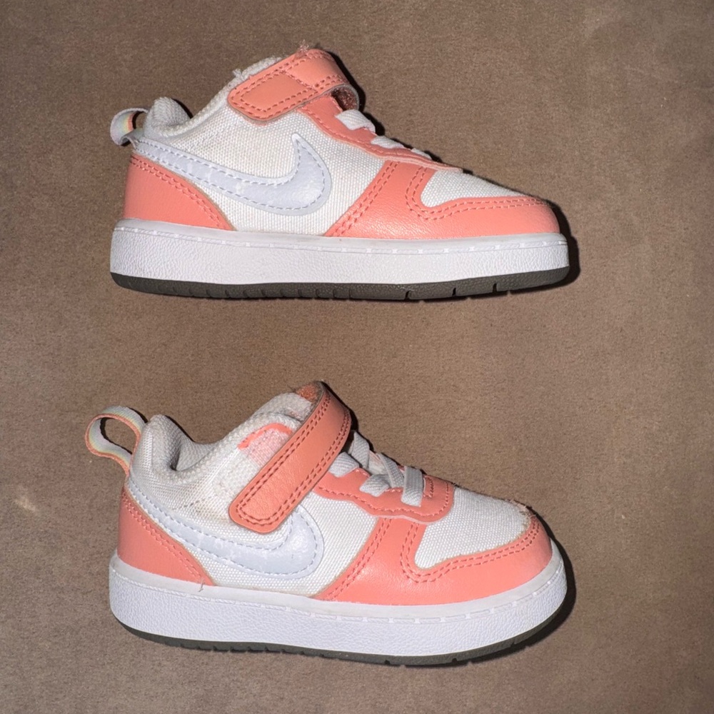 NIKE Court Borough Low 2 SE1 TDV (TDV) White/Aura Toddler Girl Shoes